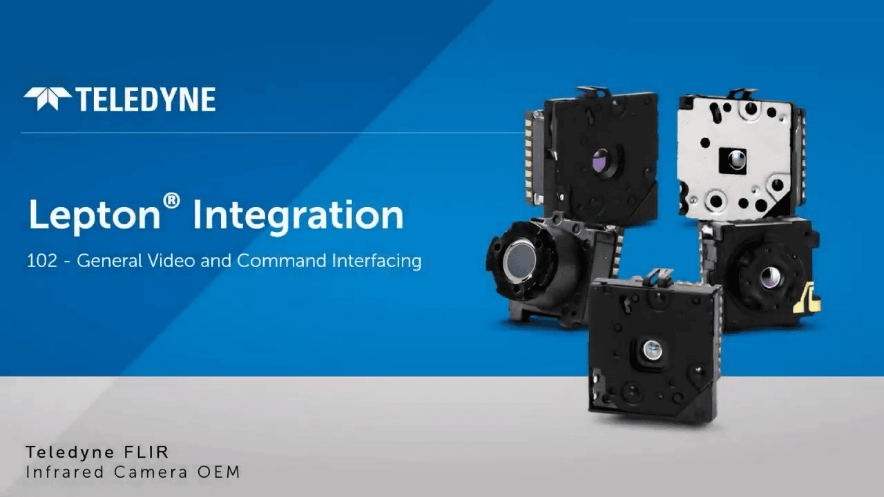 opplanet video and command interfacing with flir lepton video