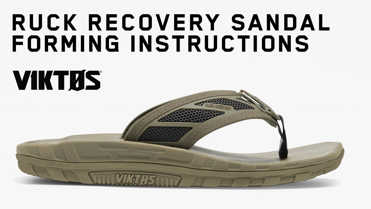 opplanet viktos ruck recovery sandals forming instructions video
