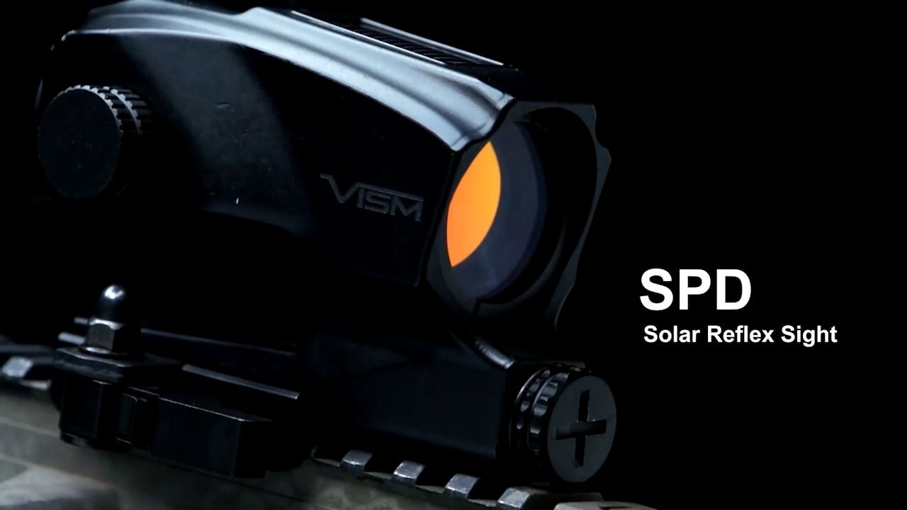 opplanet vism spd solar reflex red dot sight demo video