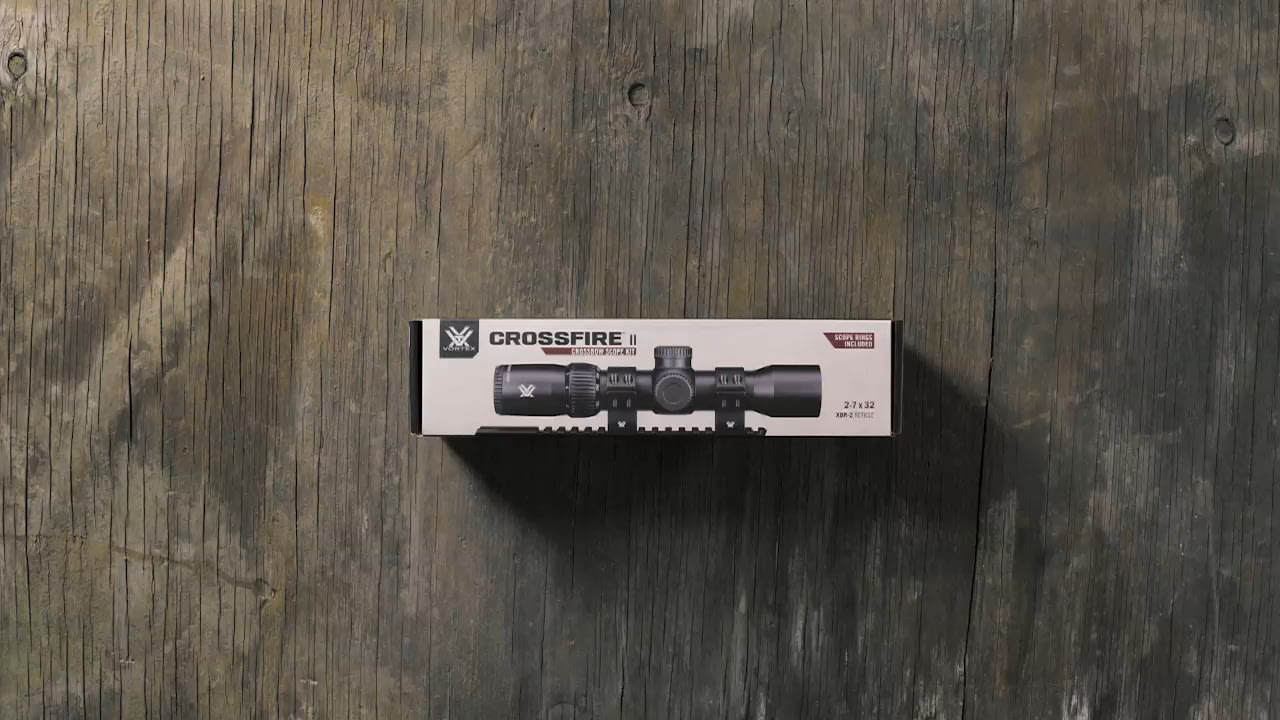opplanet vortex crossfire ii 2 7x32 crossbow scope unboxing video