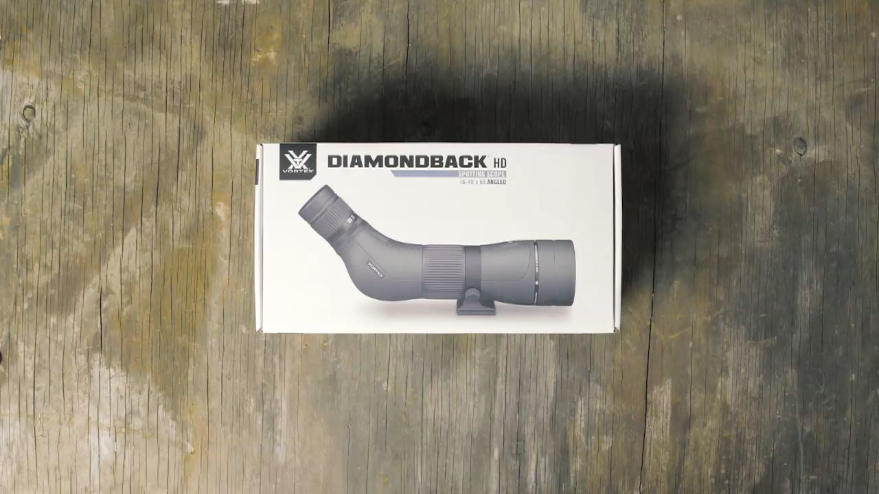 opplanet vortex diamondback hd 16 48x65mm angled spotting scope unboxing video