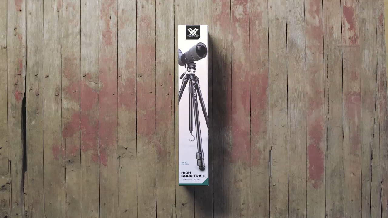 opplanet vortex high country ii aluminum tripod kit unboxing video