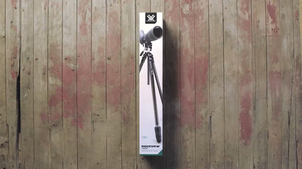 opplanet vortex ridgeview carbon fiber tripod kit unboxing video