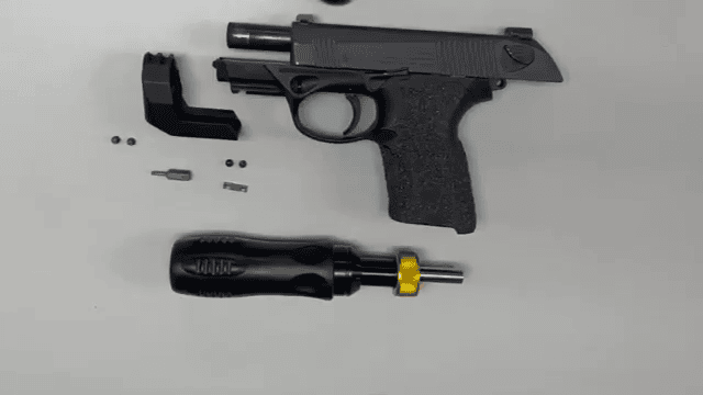 opplanet vp armory beretta px4 storm compact full rail mounted compensator assembly lock bar attachment video