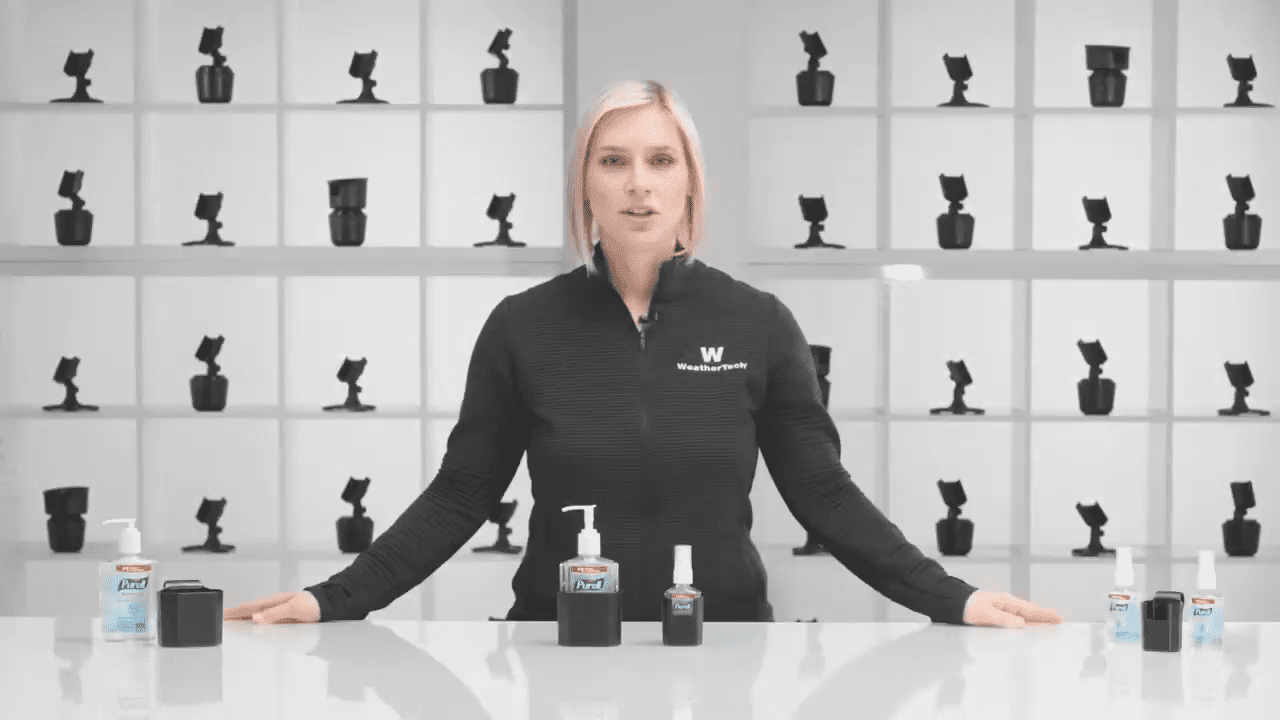opplanet weathertech door pocket hand sanitizer holder one minute overview video