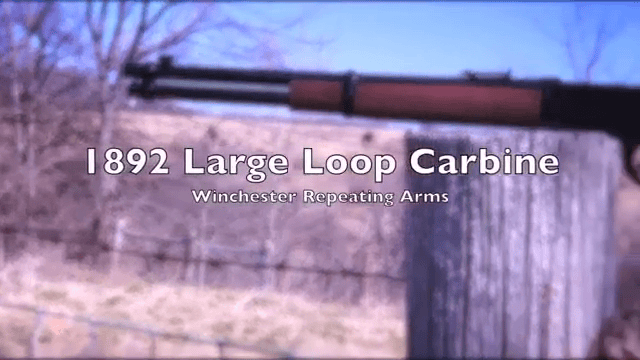 opplanet winchester details on the model 1892 large loop carbine video