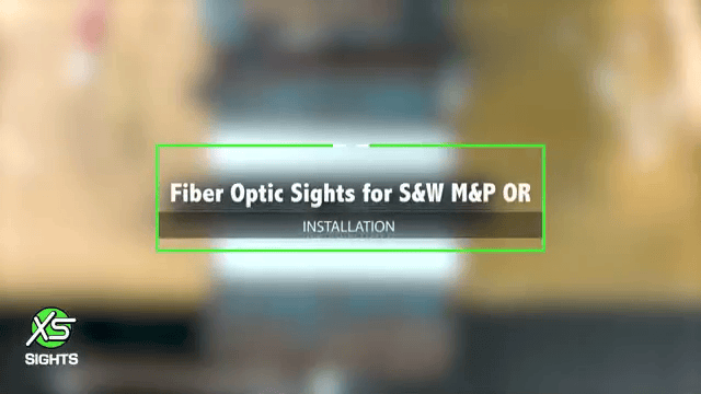 opplanet xs sight systems fiber optic sight installation hammer punch s w m p video