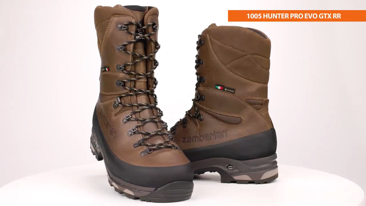 opplanet zamberlan 1005 hunter pro evo gtx rr hunting boots video