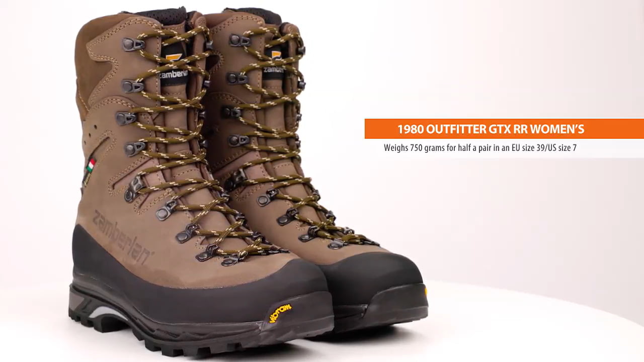 opplanet zamberlan 1980 outfitter gtx rr womens hunting boots video