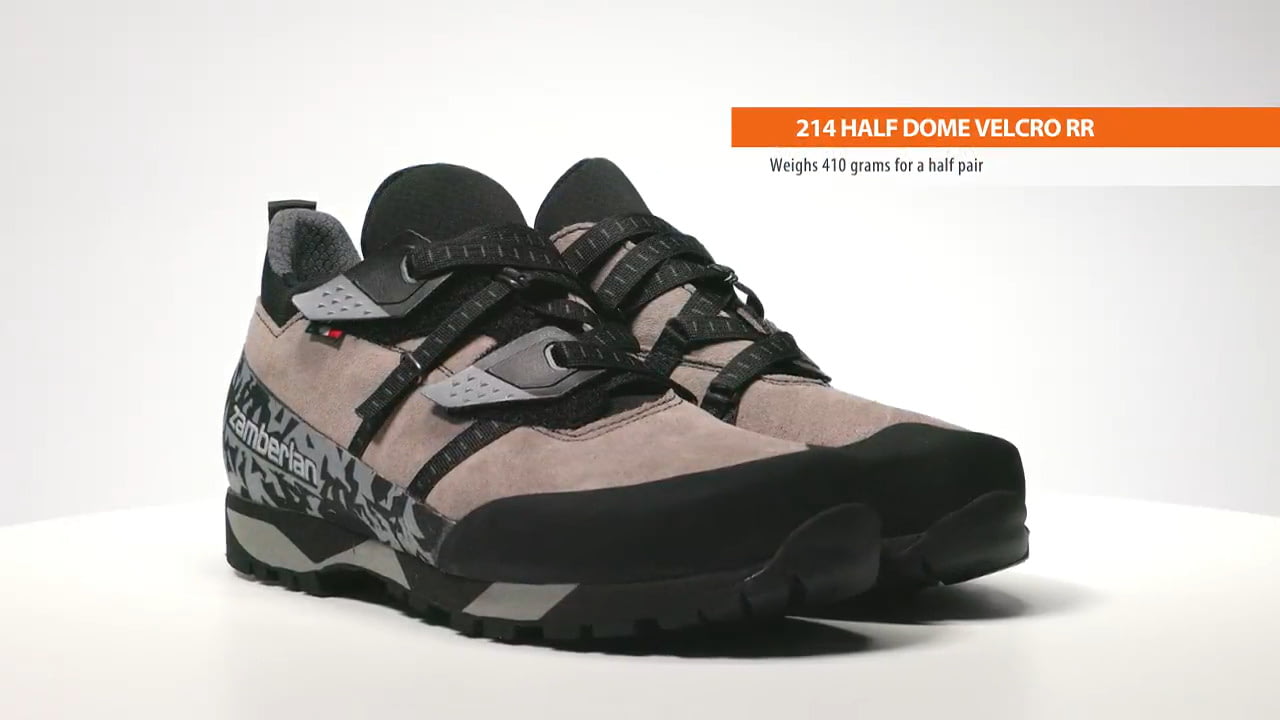 opplanet zamberlan 214 half dome velcro rr hiking shoes video