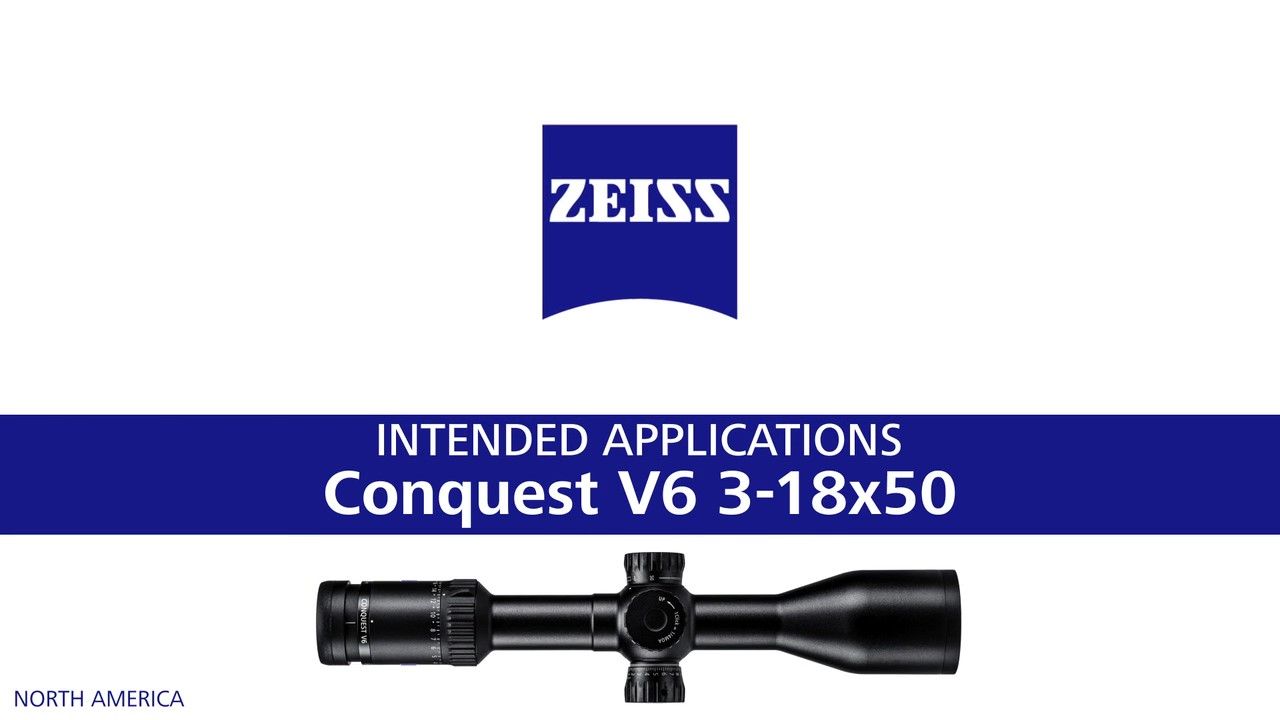 opplanet zeiss conquest v6 3 18x50 intended applications product overview video