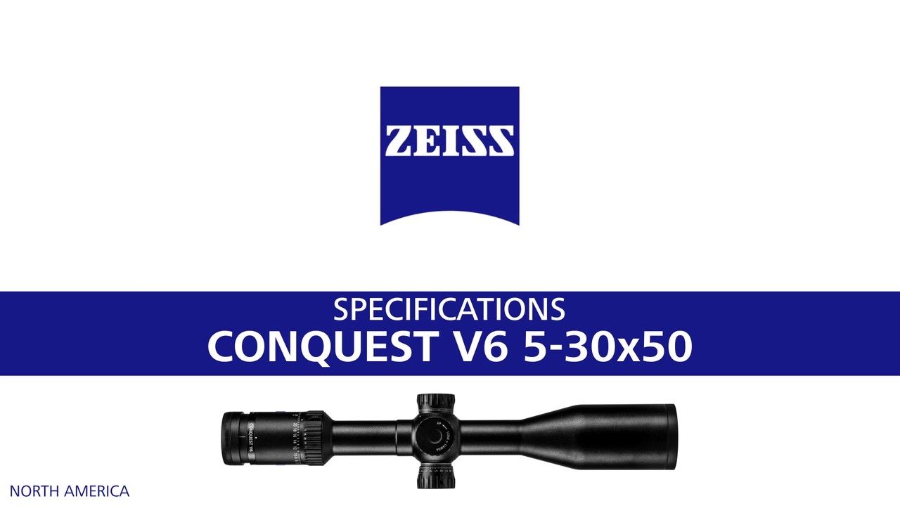 opplanet zeiss conquest v6 5 30x50 specifications product overview video