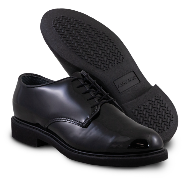 Altama O Oxford - Gloss - Black, 9.5, Wide