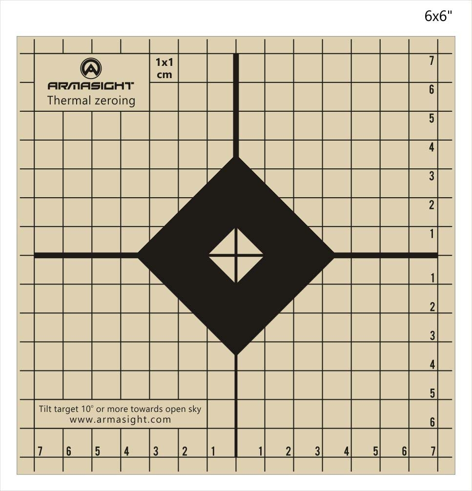 Armasight Thermal Zeroing Target, 6x6in, - 1 out of 2 models Review ...