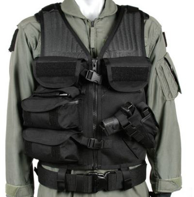 個人装備 BLACKHAWK! Cross Draw/EOD Vest BK Blackhawk Omega Cross Draw/EOD Vest, Black Color | Free Shipping