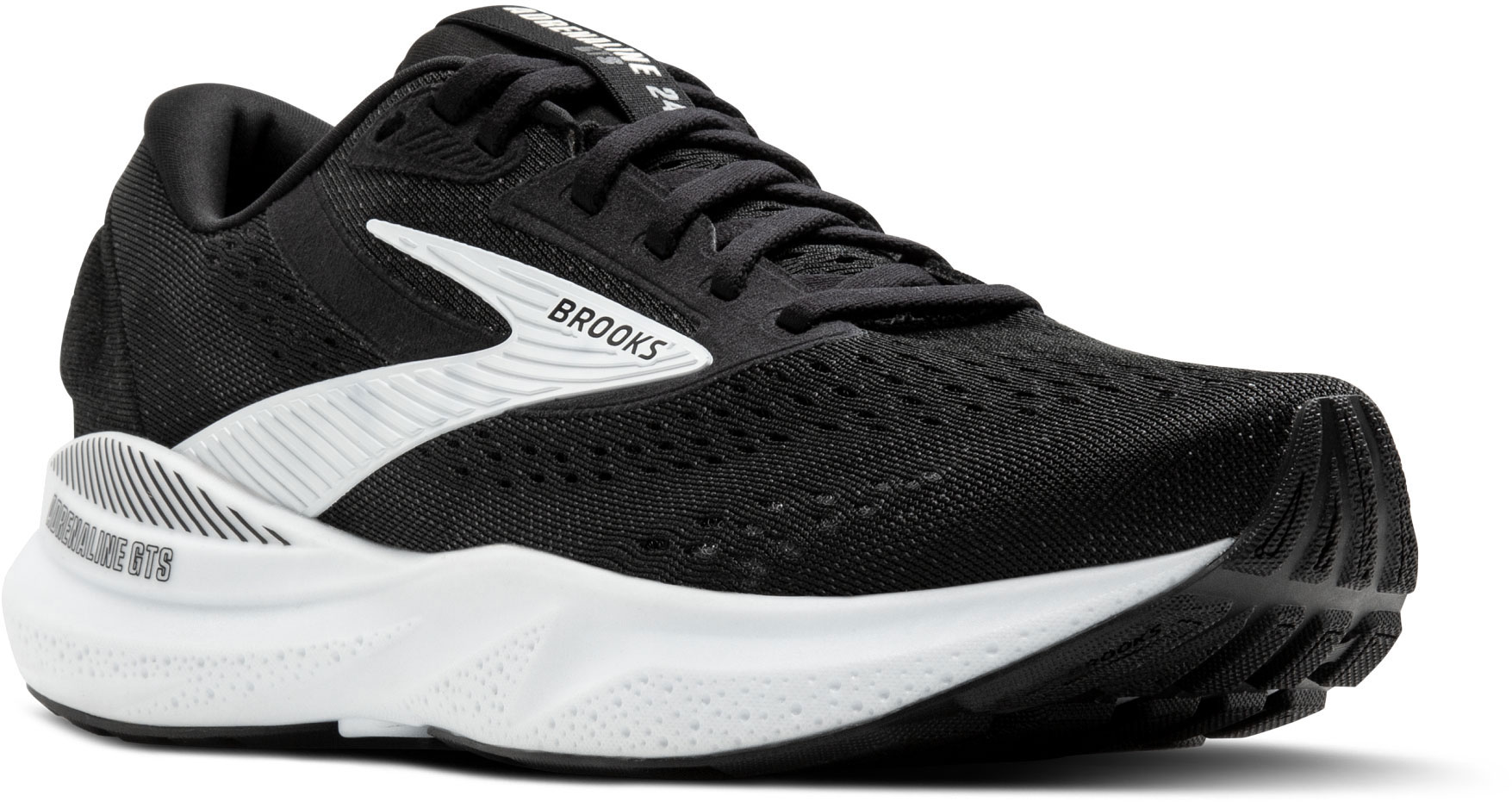 Brooks Adrenaline GTS 24 White/Black/Pelican Runner 1104371D 126 Men\'s 11.5 NIB Brooks M Adrenaline GTS 24 White/Black/Pelican main image 3