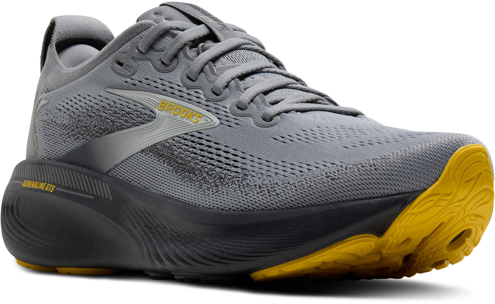 Brooks Men\'s Adrenaline GTS 25 running shoes Primer Grey/Ebony/Jasmin ebbfb2aa-edd5-48c3-9953-  main image 2