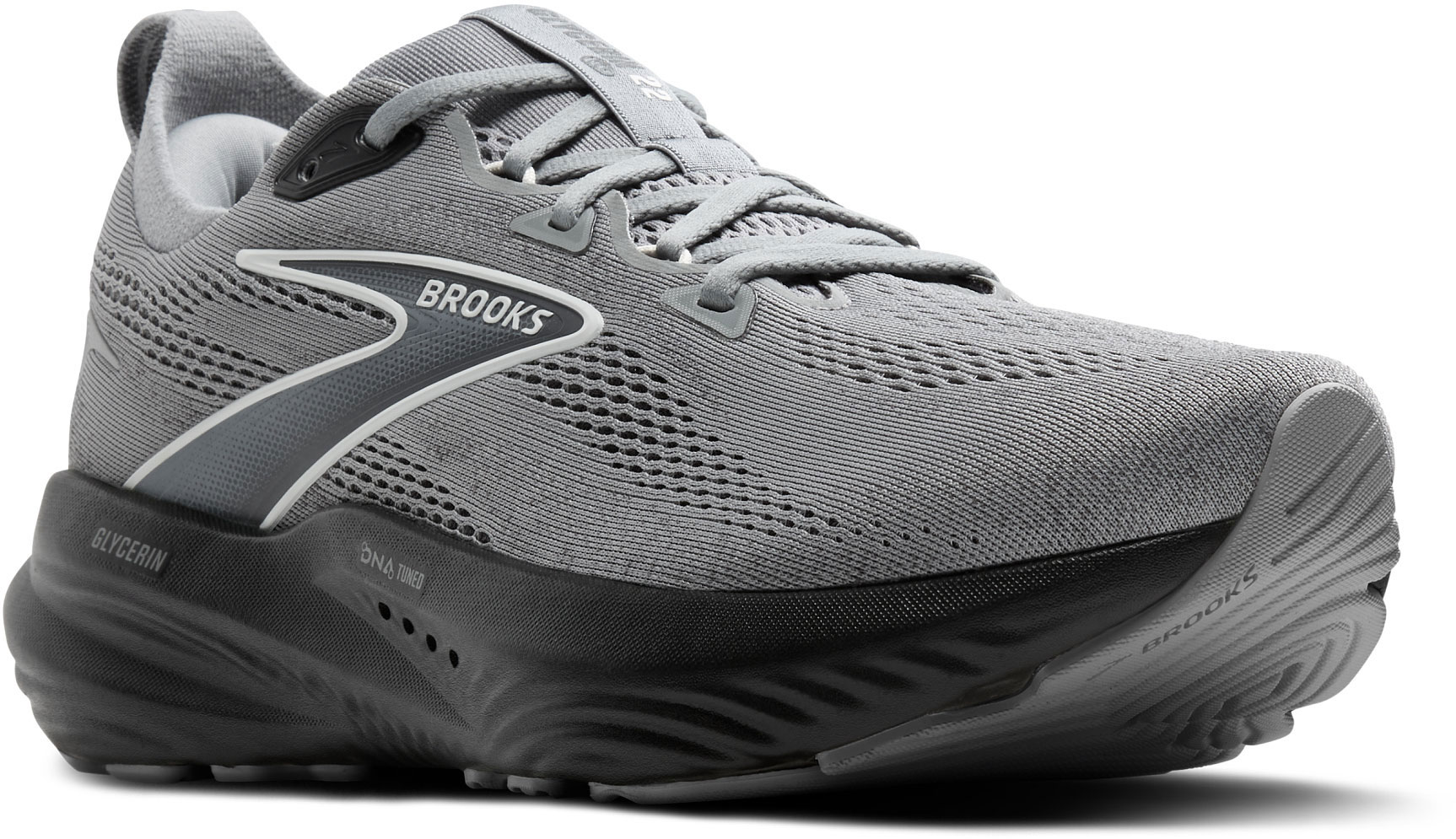 Brooks Glycerin 22 Mens Size 11 Running Shoes Grey Black DNA Tuned 1104451D078 Brooks Men main image 4