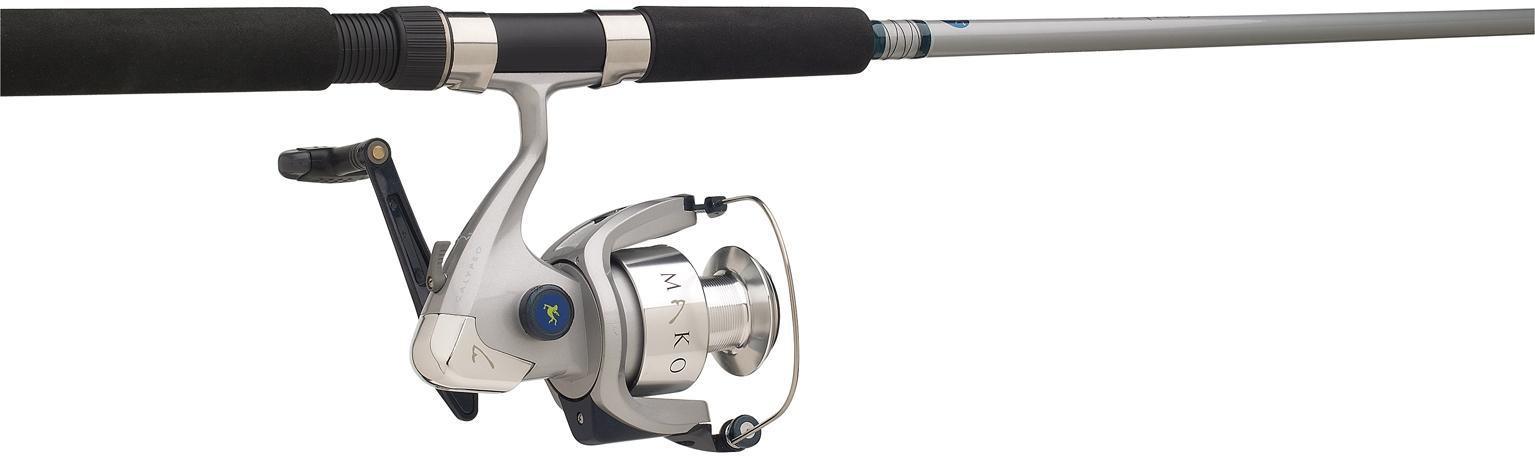 calypso mako fishing reel 62393 Calypso Mako 7ft Size 55 2-Piece Spin Combo |