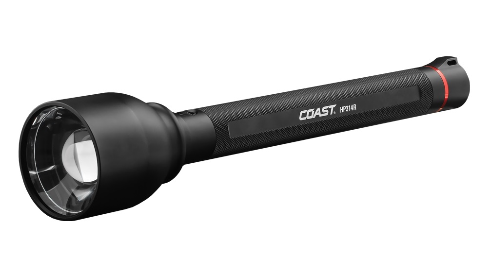 coast tx14r rechargeable flashlight XP14R 4500 Lumen USB-C LED with Slide Focus and Pure Beam Focusing Optic, 5 Light Modes giving you quick transitions between spot and flood COAST TX14R Rechargeable Handheld |