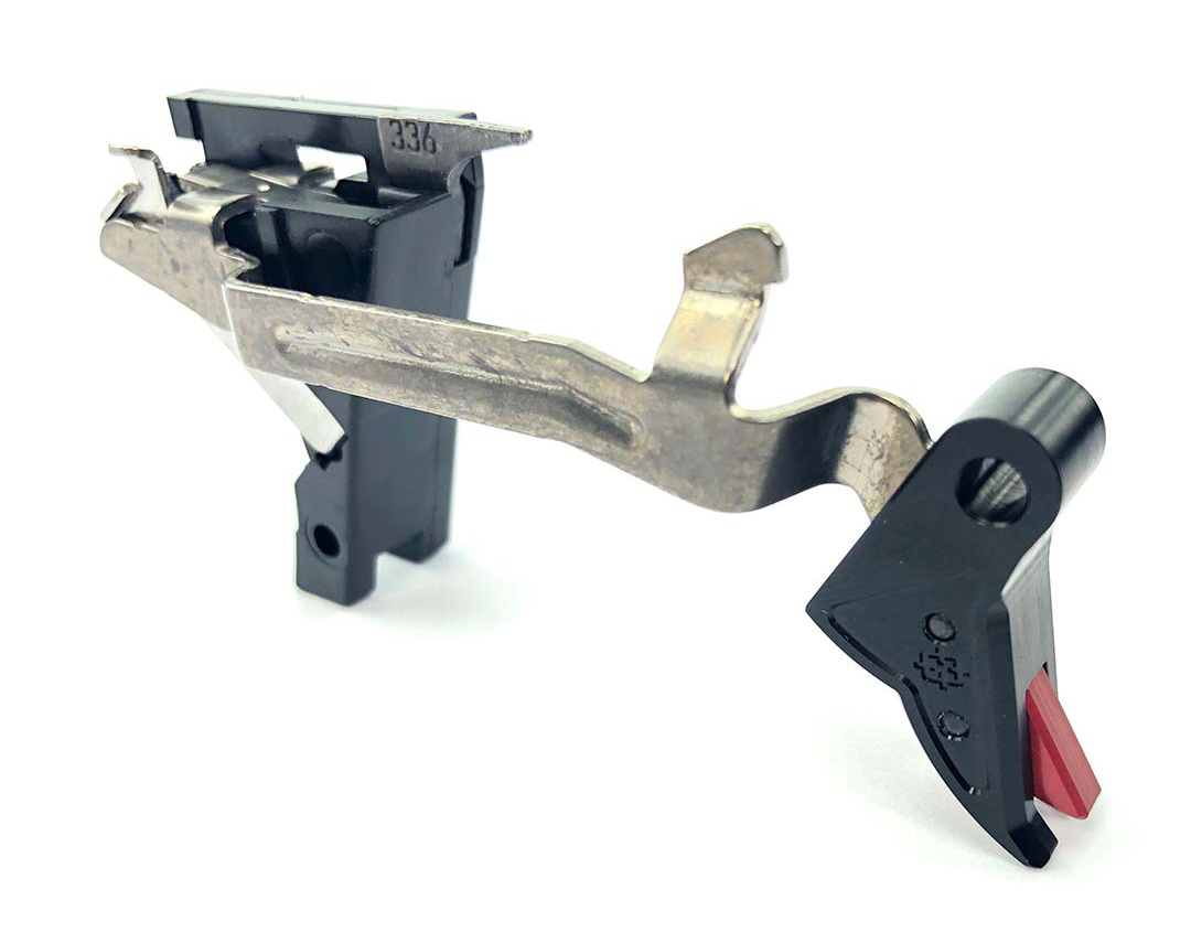 CURVED FACE CARRY TRIGGER W/ BAR FOR GEN 3 GL0CK MODELS 17, 19, 23, 26, 27, PA/B
