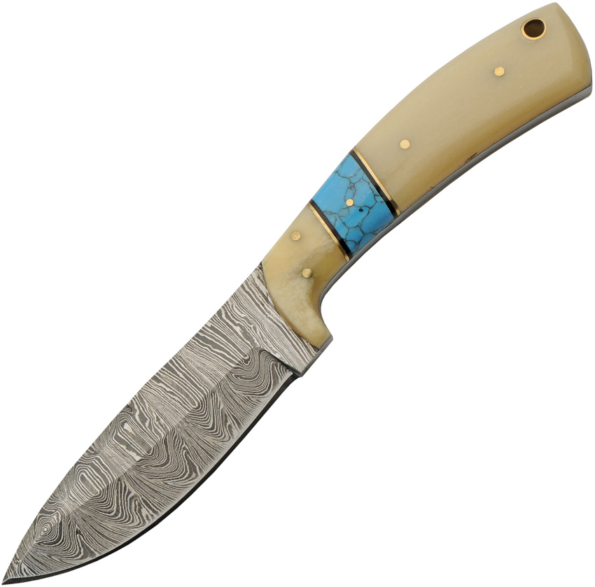 Damascus Turquoise Bone Hunter Review - The Professional Gunfighter