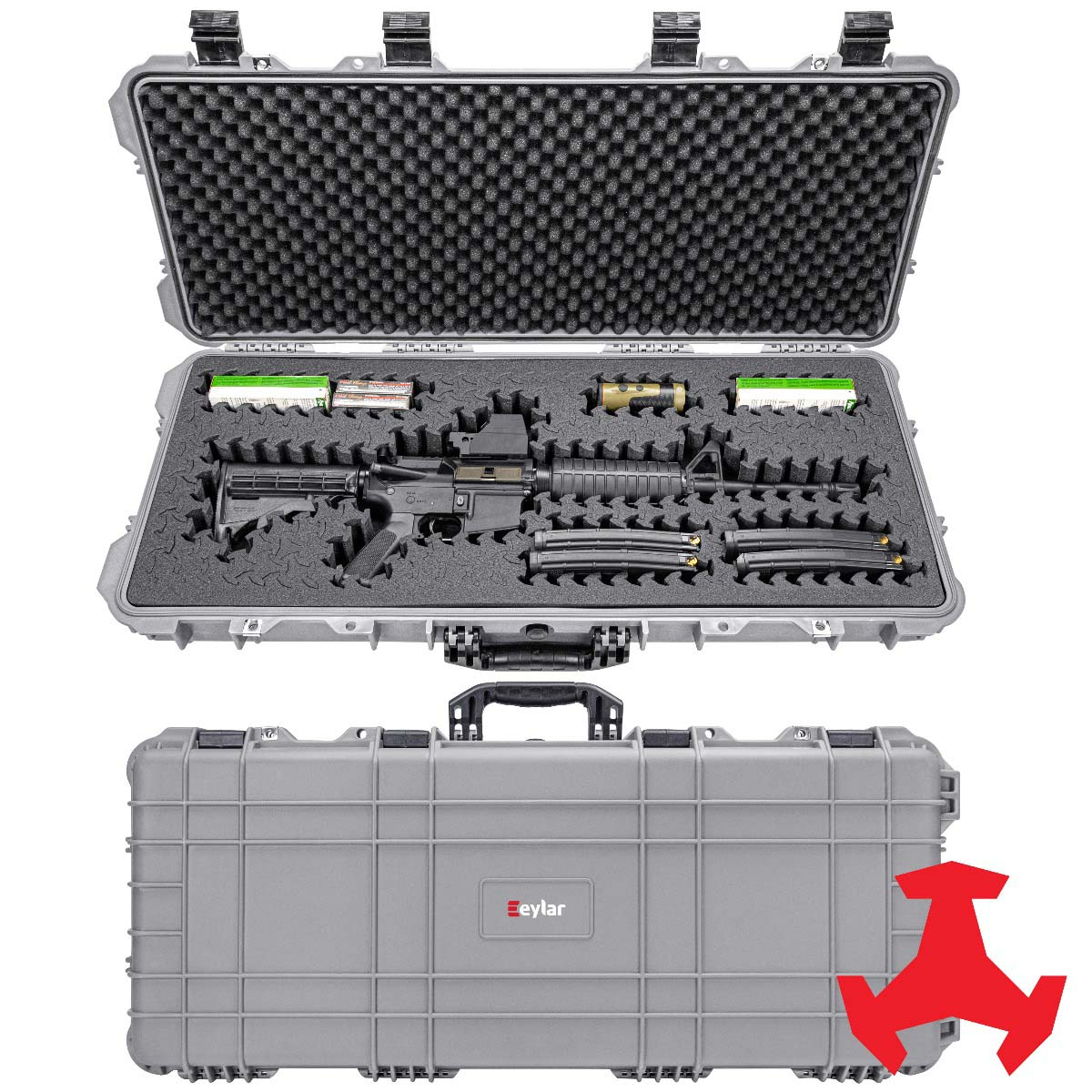 Eylar 38in Hard Rifle Case Equipped w/Ragar XP Crosslinked Foam Insert ...