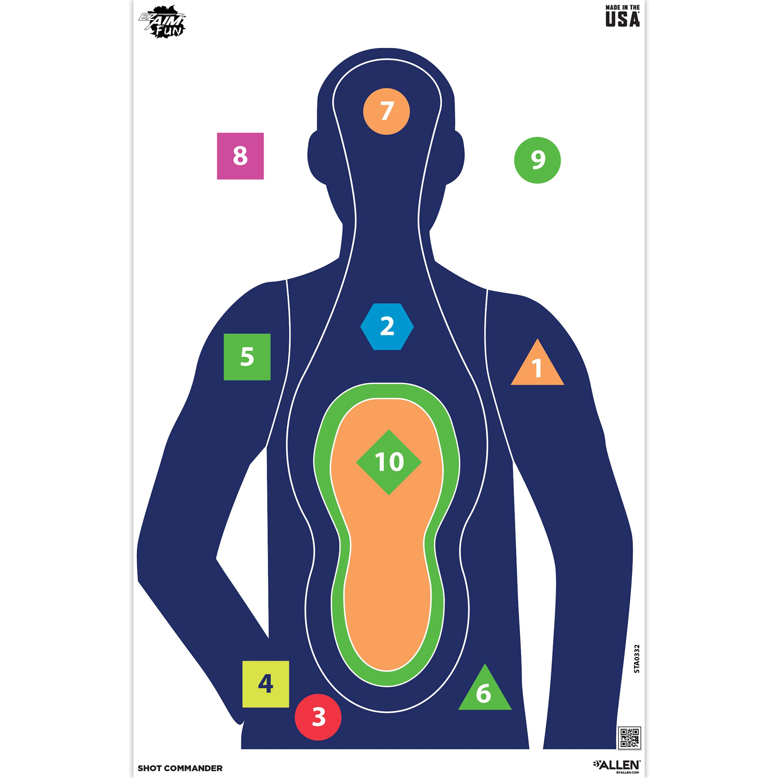 EZ-Aim Fun Shot Commander Paper Shooting Targets Review