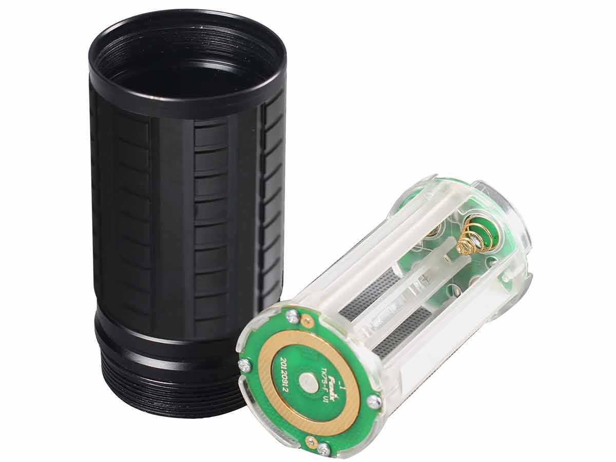 fenix flashlight extension tube HT18R V2.0 3700 Lumen Long Range Rechargeable Tactical and lockout Fenix TK75 Review including Extended