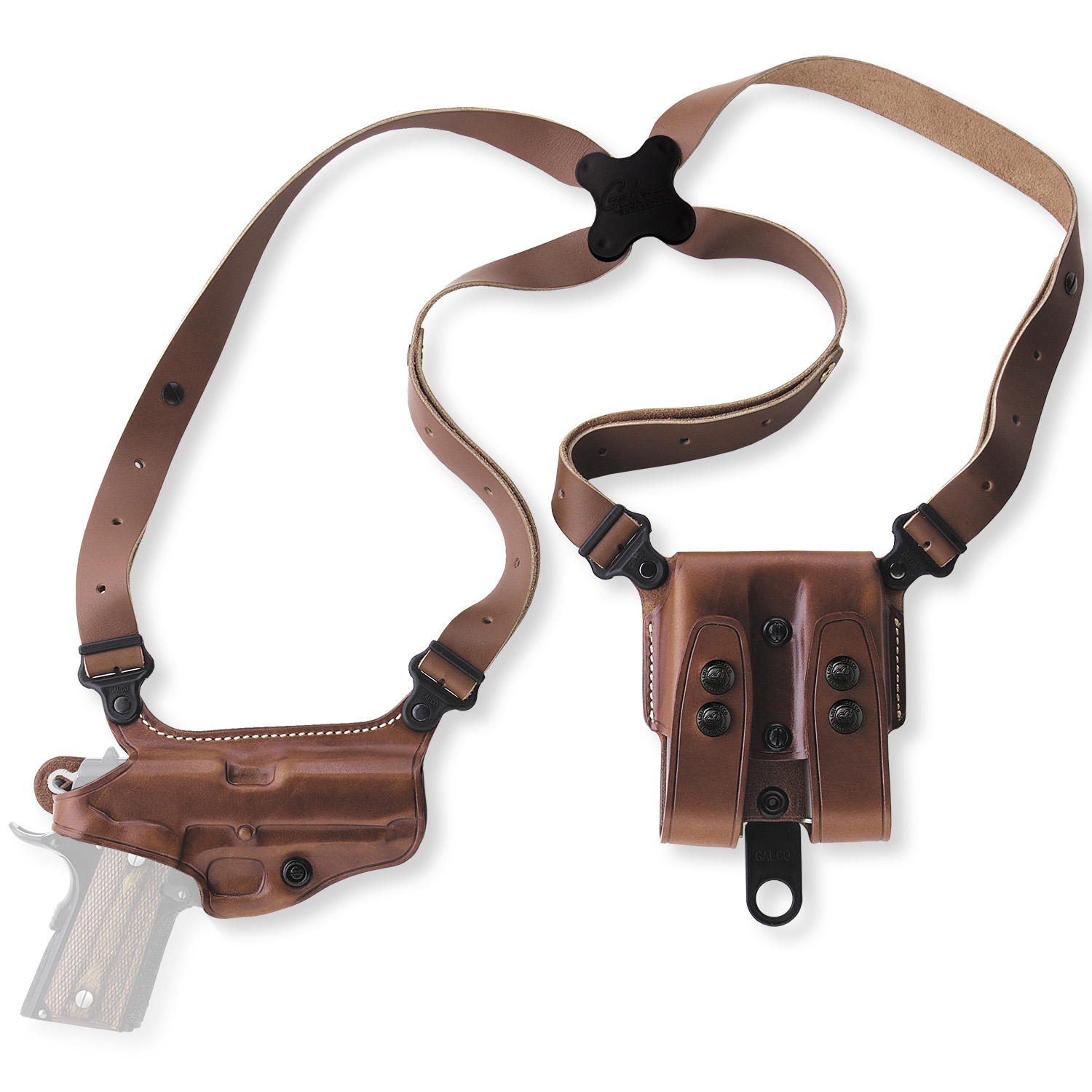 個人装備 Galco Miami Classic M9 Galco Miami Classic Shoulder Handgun System Leather Holster