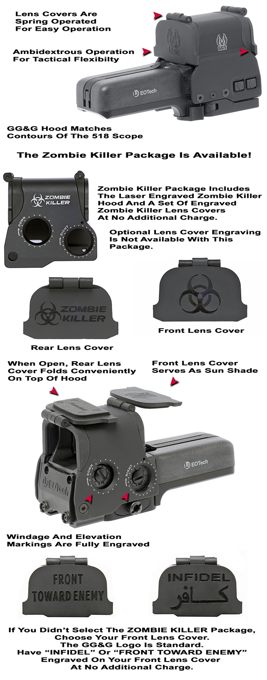 GG&G Hood and Lens Cover Combo for EOTech 518 |