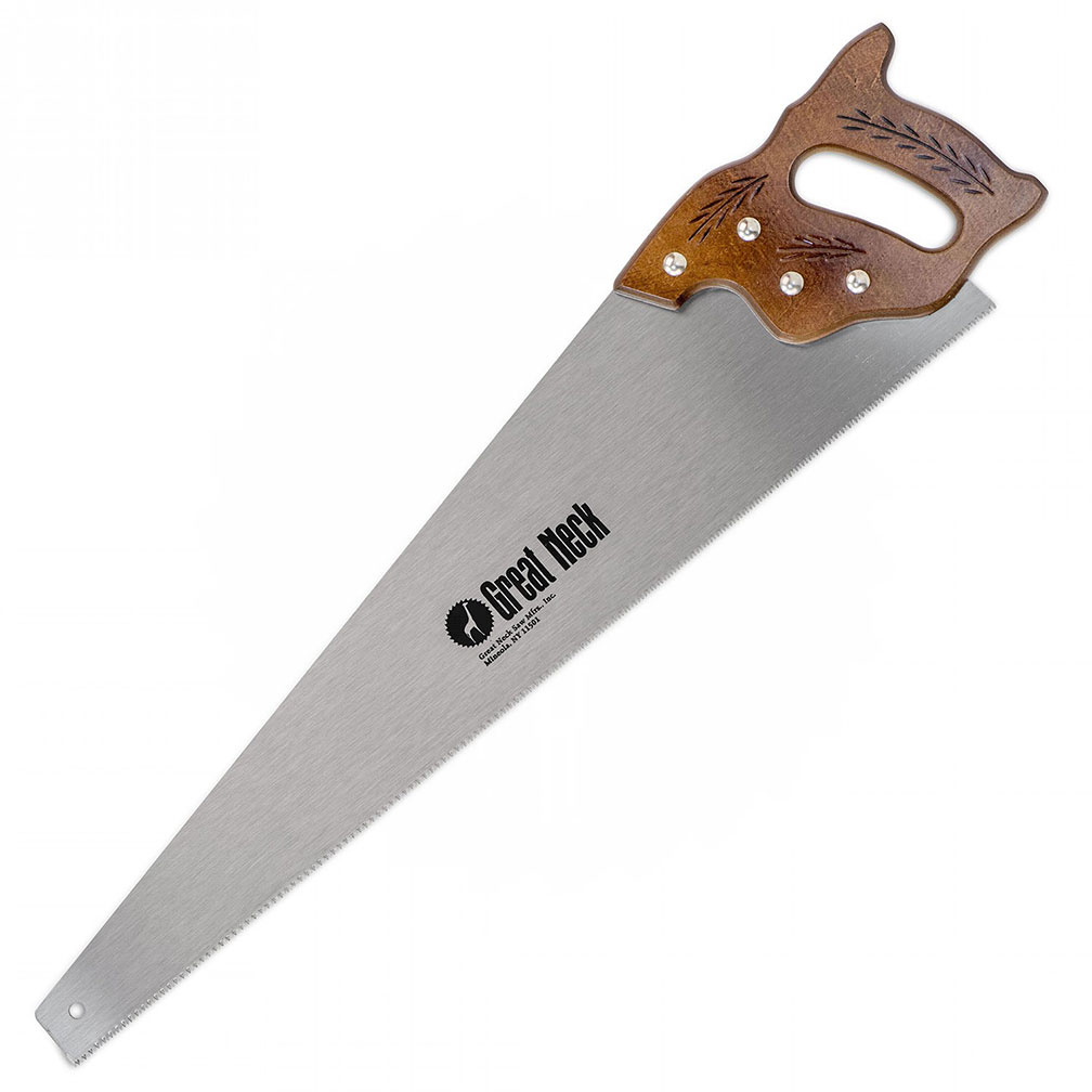 GREATNECK N2610 - 26in 10 TPI Cross Cut Hand Saw - Hardwood Handle |