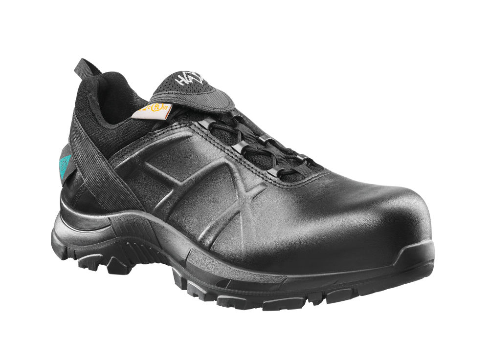 HAIX Mens Black Eagle Safety 52 Low Waterproof Leather Boots  display picture 1