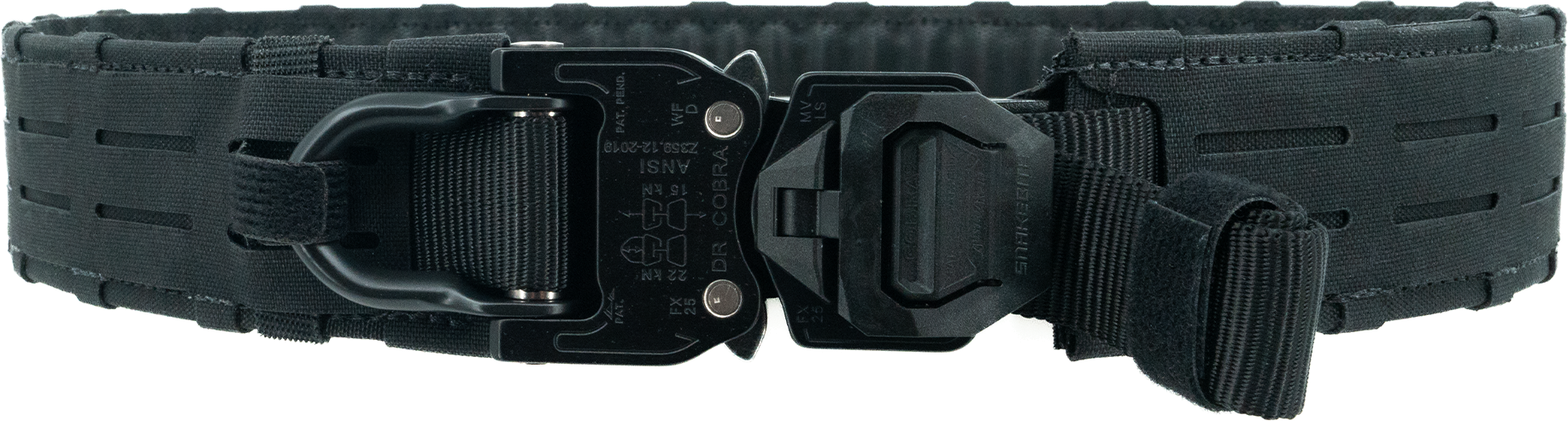 Snakebite belt Snakebite black vegan leather stretch waist clincher belt  main image 2