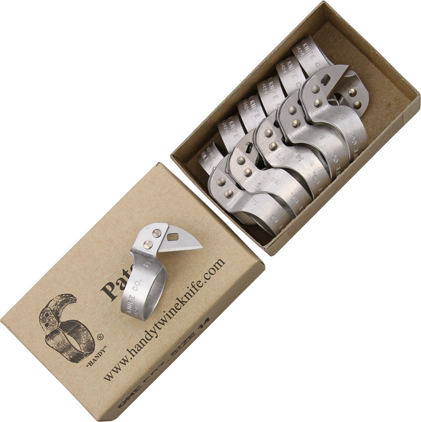 Handy Twine Razor's Edge Metal Ring Folding Knife, Straight Blade ...
