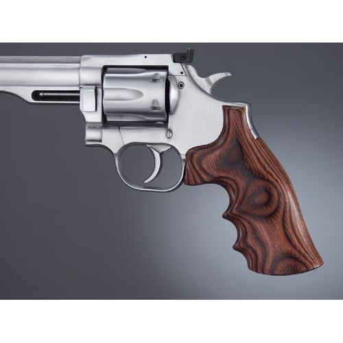 Hogue Dan Wesson Handgun Grip Sm.Frame RoseLaminate Top Finger Groove, Big Butt Checkered 57545