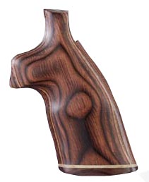 Hogue Ruger GP100/Super Redhawk Handgun Grip Rose Lam. No Finger Groove Stripe Cap 80530