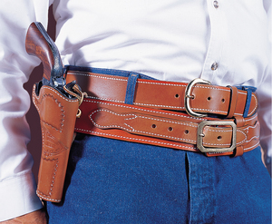 Revolver in Leather Holster