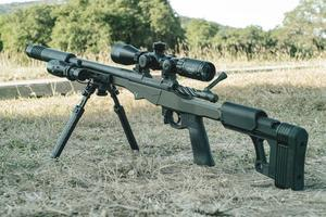 Sniper Rifle with a Suppressor
