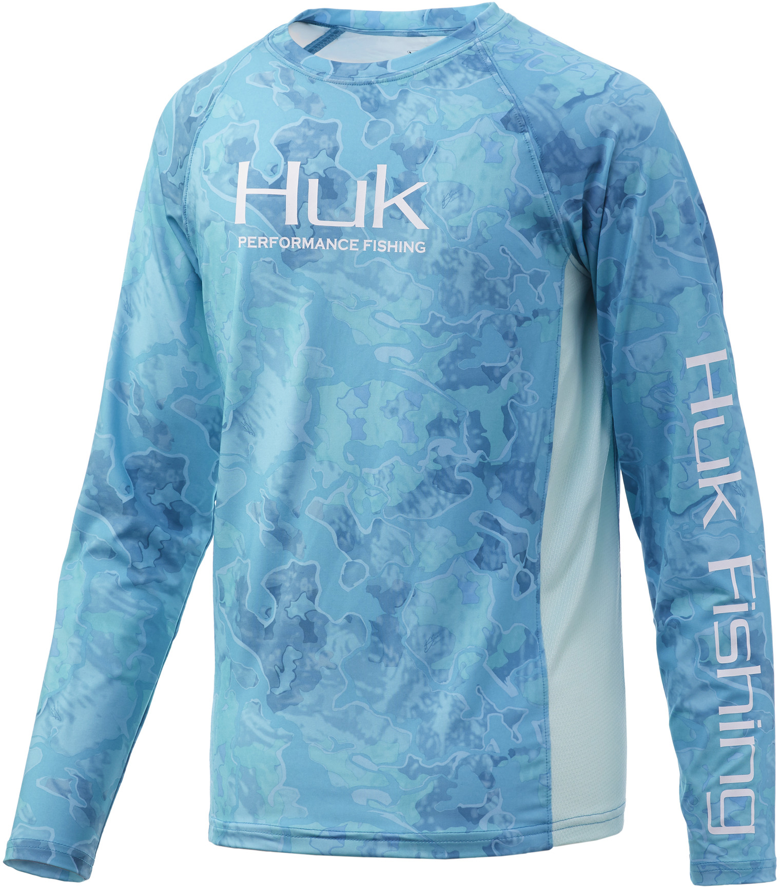 huk pursuit camo vented サイズL HUK Pursuit Camo Vented LS Performance Shirt Blues Poly