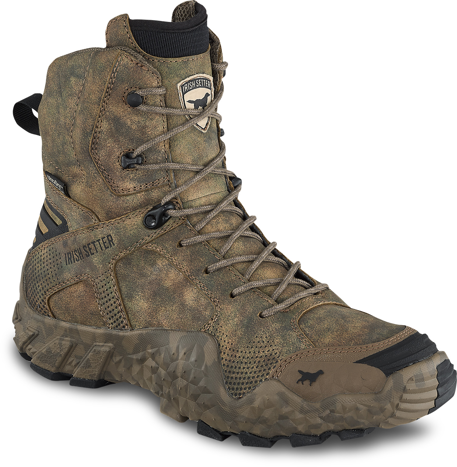 MENS IRISH SETTER HUNTING CAMO LEATHER GORETEX ULTRATHINSULATE HITOP BOOTS Irish Setter Camouflage Boots for Men for Sale | Shop New  main image 2