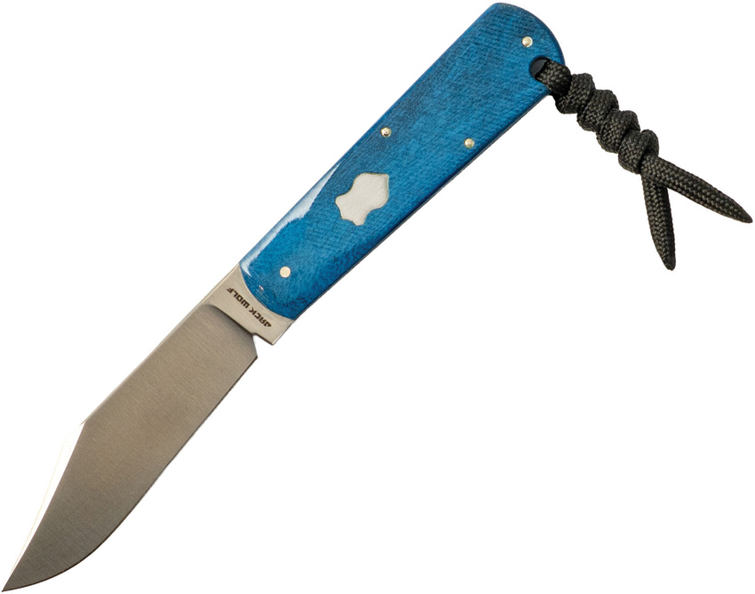 Jack Wolf Knives Gateway Fixed Blade Blue Bn | w/ Free Shipping