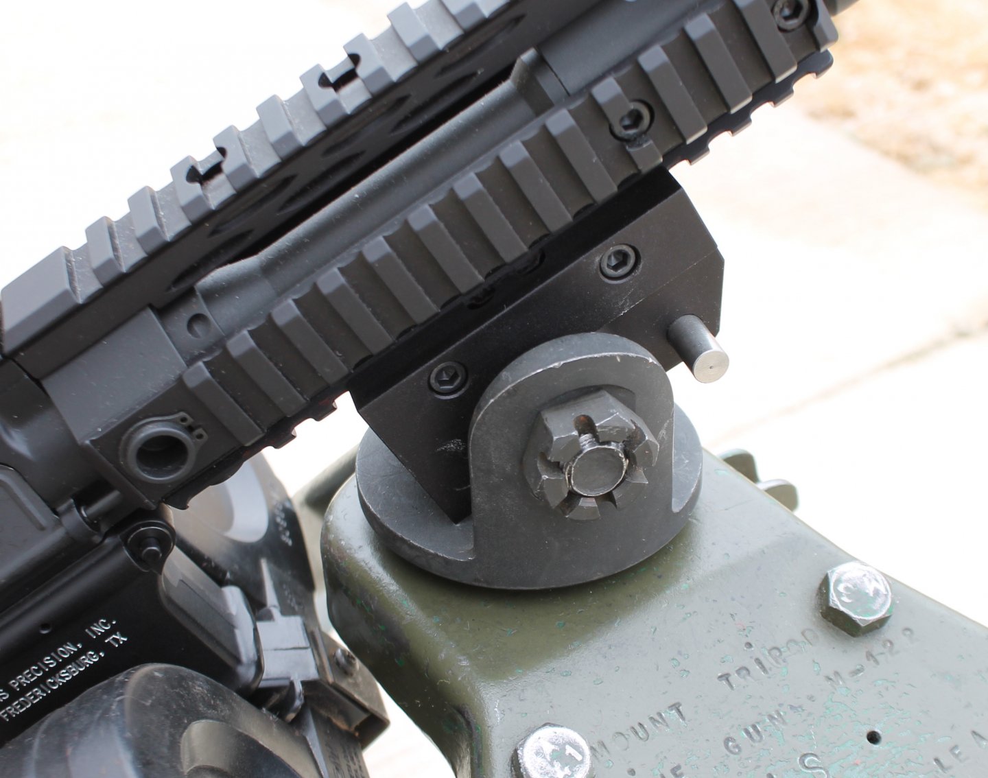 KNS Precision Picatinny Rail Adapter to .30 Cal Pintle or M60