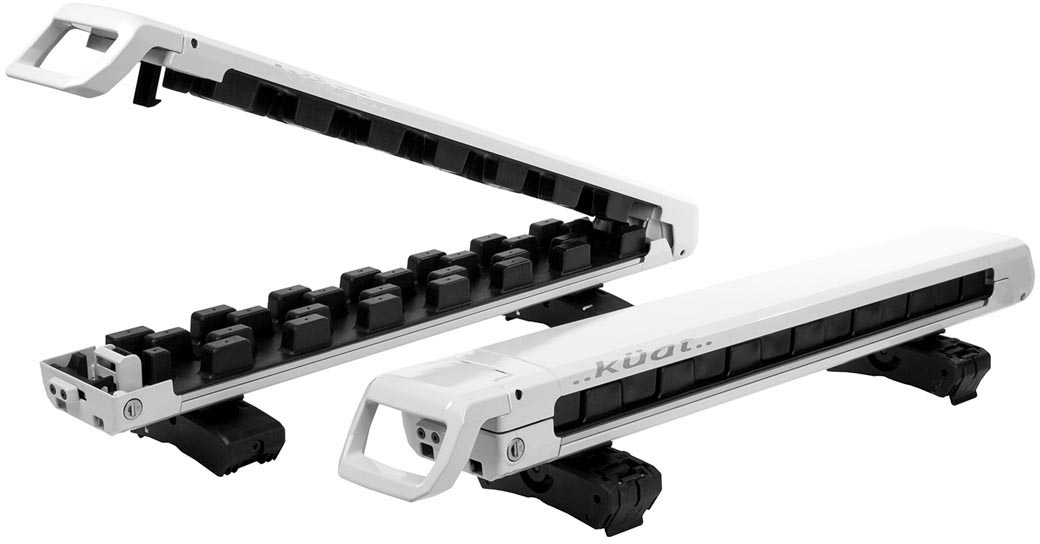 Kuat Racks Grip Ski Rack - Gray Metallic with Orange Anodize - 4 Ski ...