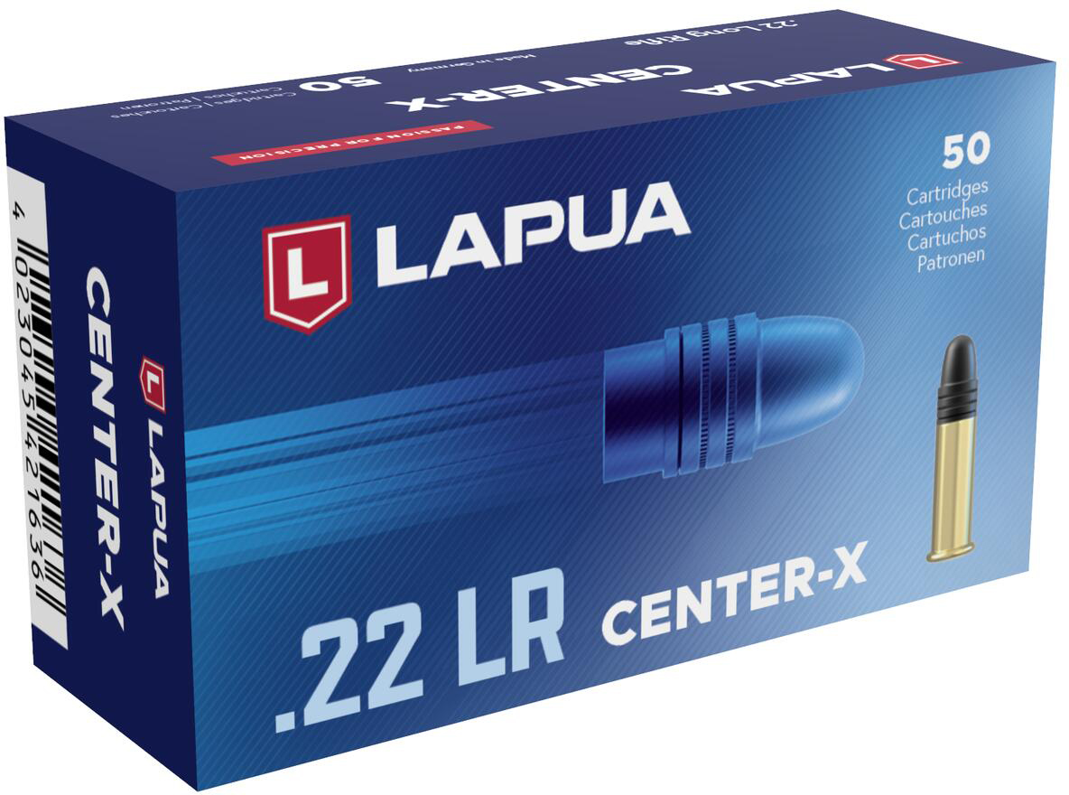 Lapua Center-X .22 Long Rifle 40 grain LRN Brass Cased Rimfire