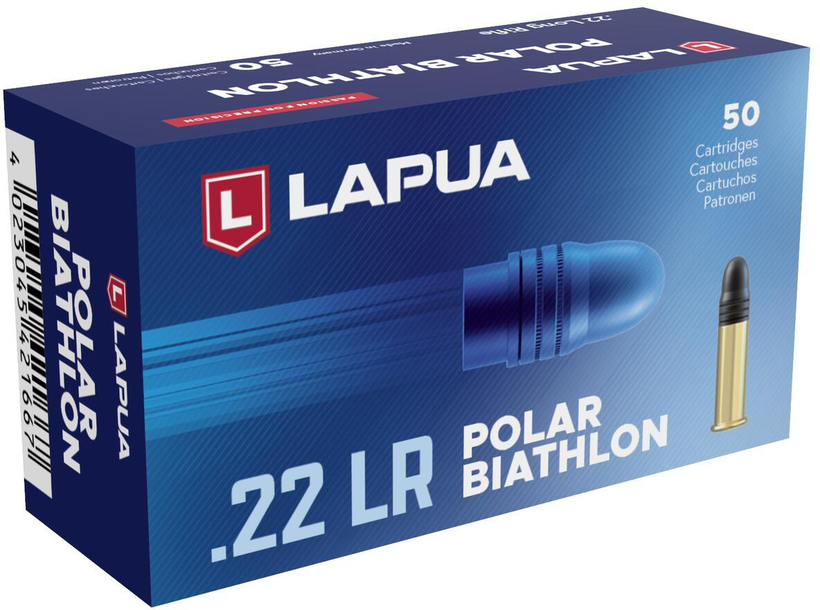 Lapua Polar Biathlon .22 Long Rifle 40 grain Lead Round Nose Brass