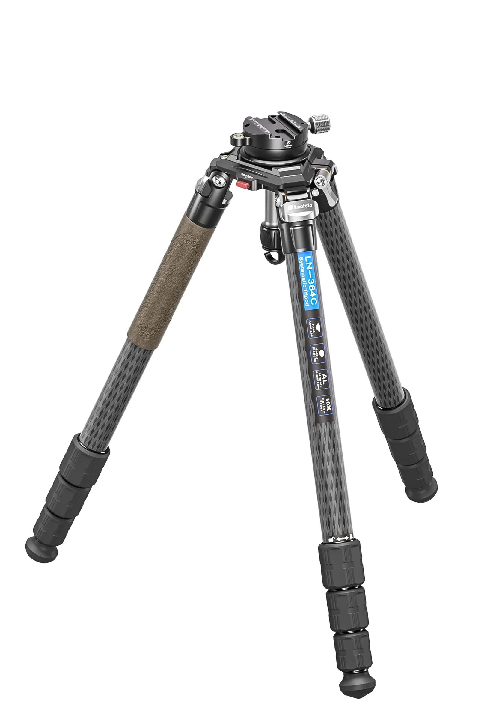 Leofoto LN-364C Heavy Duty Tripod w/ 75mm Bowl/Platform & Bag -Leveling ...
