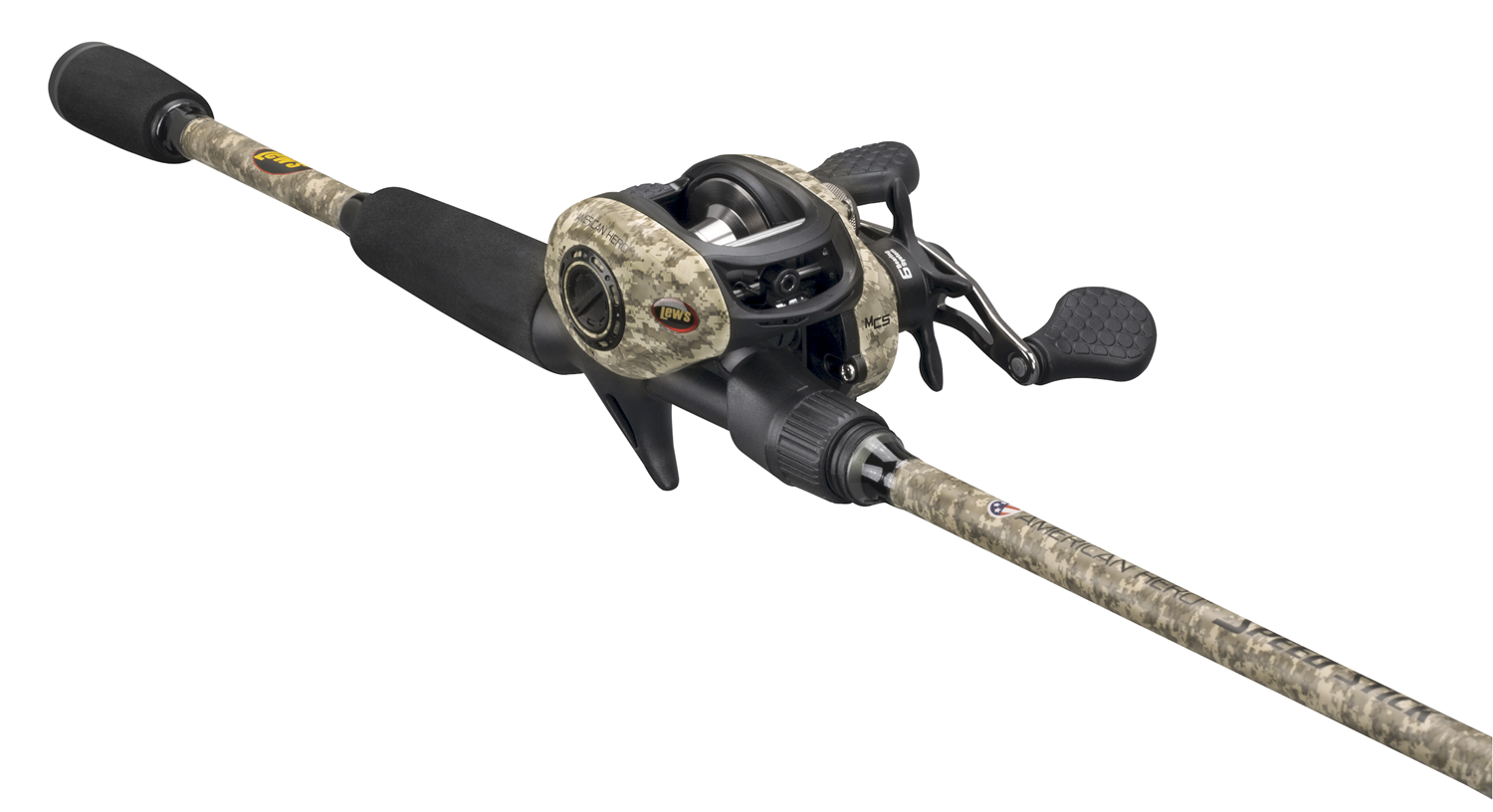 Lew's American Hero Camo Baitcast Combo |