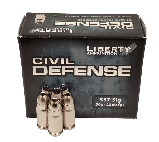 Liberty Ammunition Civil Defense .357 SIG 50 grain Hollow