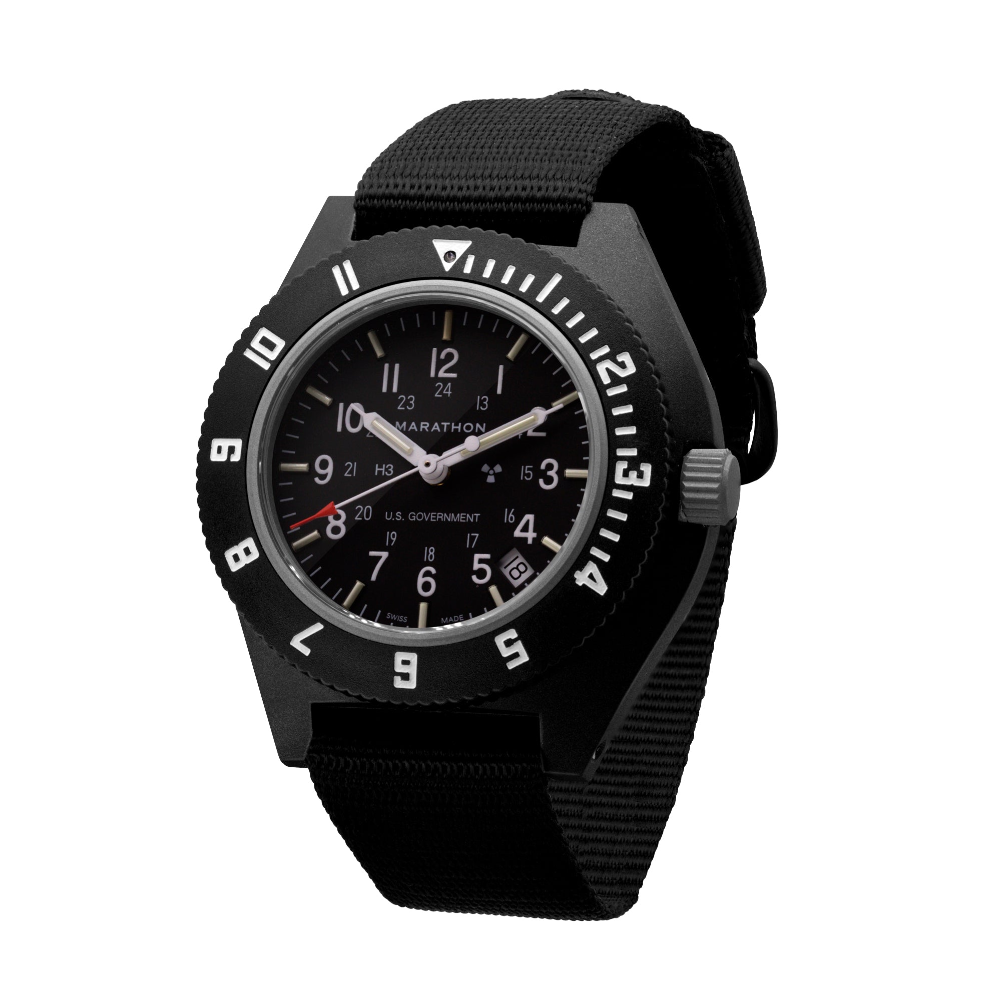 Marathon Pilots Navigator Wristwatch w/Date and Tritium | Up to 10